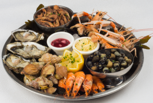 Découvrir Nos fruits de mer à l'Hotel Restaurant de la Mer, près de Caen